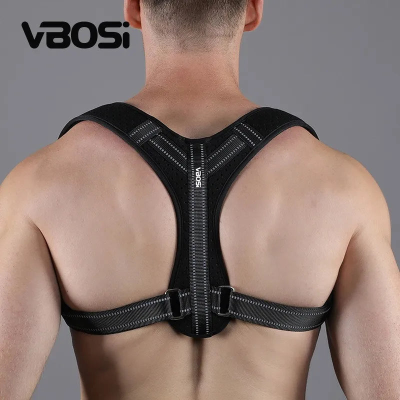 Unisex Breathable Back Posture Correction Belt Hunchback Prevention Sitting Posture Shaping Aid for Correct Body Alignment
